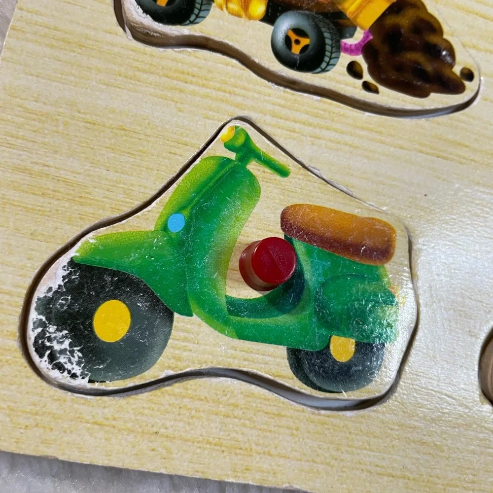 Wooden Vehicles 9 Piece Puzzle